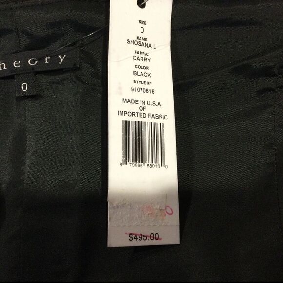 THEORY Shosana Leather Panel Strapless Mini Dress - Picture 8 of 9